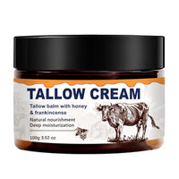 IZBEAUVO Tallow Cream with Honey & Frankincense – Natural Nourishment, Deep Moisturization, Skin Repair Cream for Dry & Sensitive Skin – 100g