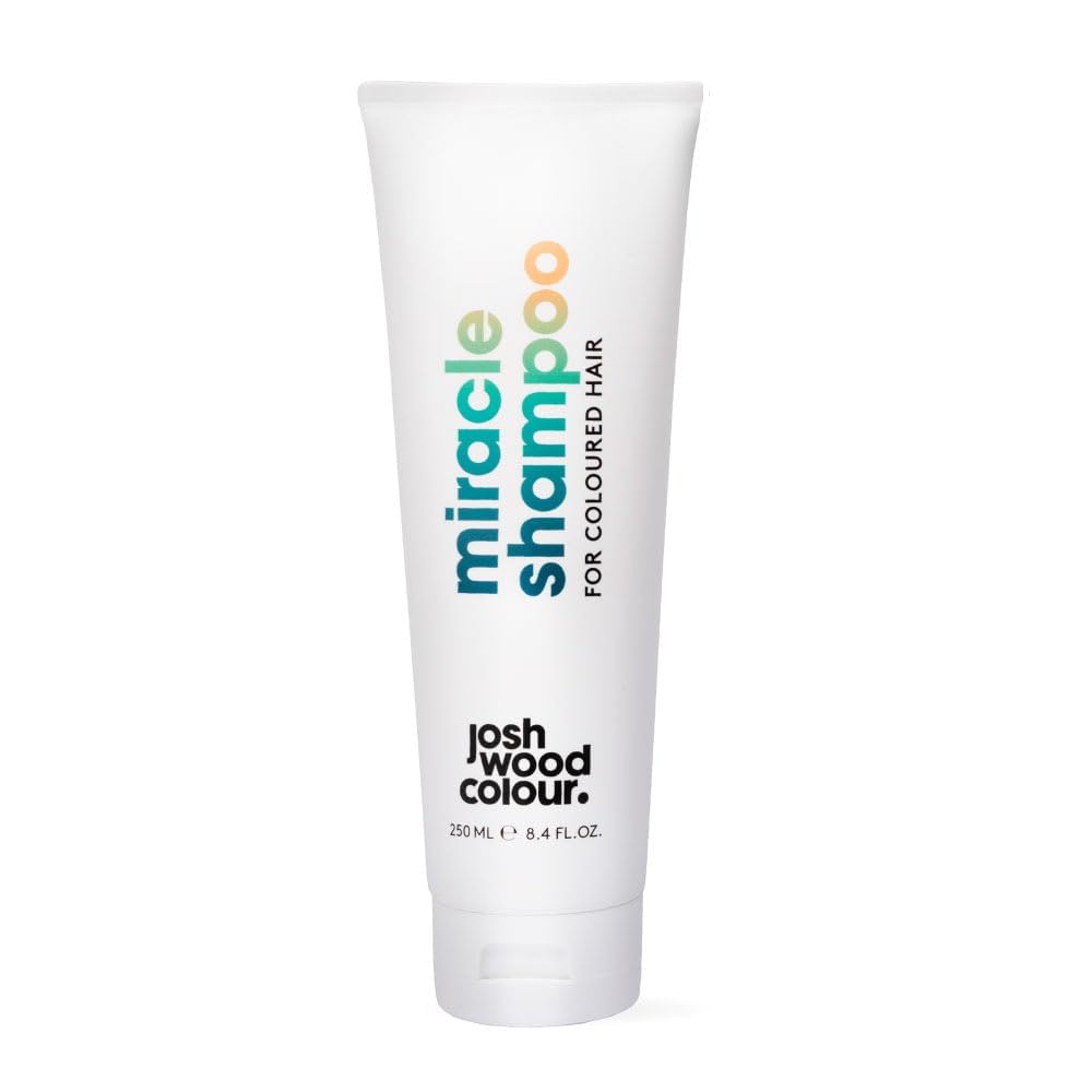 Josh Wood Colour Miracle Shampoo For Coloured Hair 250ml Sulfate-free, Reduces Colour Fade, Exceptional Shine, Long-lasting Vibrancy, For All Hair Types
