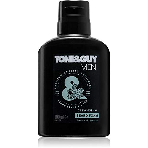 TONI&GUY Toni & Guy Beard Shampoo for men, Cleansing Beard Foam for short Beards, 100ml