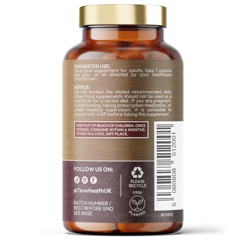 Time Health Gut Restore – Rewild Your Gut – 12 Strain Probiotic & Postbiotic Butyrate – MicroBiomeX – Clinically Proven – Advanced Bio Cultures Formula – Vegan Probiotics – UK Made - 60 Capsules