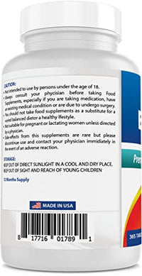 Best Naturals Biotin (Also Called Vitamin B7), 10,000 mcg, 365 Days Supply (1 Year Supply), 365 Tablets (365 Count (Pack of 1))