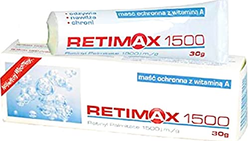 RETIMAX 1500 Vitamin A, Retinol, Protective Ointment, Anti-Ageing Anti-Wrinkles Cream For Sensitive & Dehydrated Skin - 30g