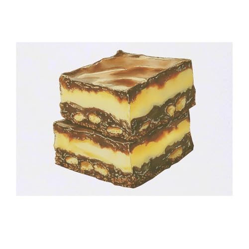 Azeeda 'Nanaimo Bars' Temporary Tattoo - Water Resistant, Skin-Safe, Non-Toxic Transfer (TO00084029)
