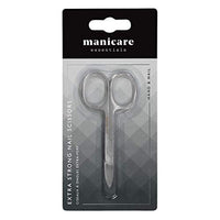 Manicare Extra Strong Nail Scissors, Precision Blades, Quality Surgical Grade Japanese Stainless Steel, Trimming Of Tough Nails, Long Lasting Sharp Scissors, Manicure And Pedicure, Large Finger Holes