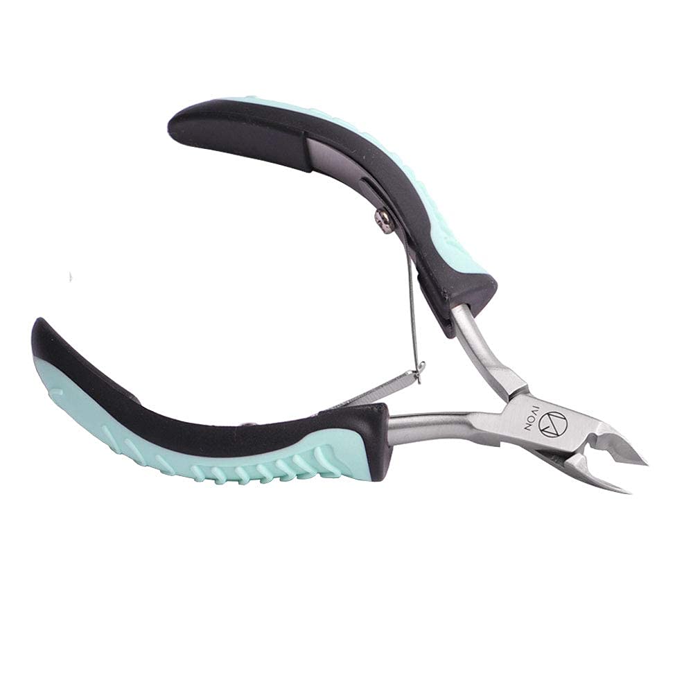 IVON DQ-01 Professional Non-Slip Stainless Steel Cuticle Cutter,Blue