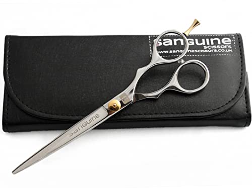 Sanguine Barber Scissors, Hair Cutting Scissors, Long Professional Hairdressing Scissors, 7 inch