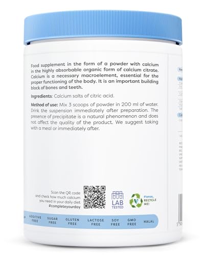OSAVI Osavi Calcium Citrate Powder – 240 g | Highly Absorbable Calcium for Bone, Muscle & Nerve Support | Essential for Healthy Bones, Teeth & Digestion | Clean Label | Vegan–Friendly