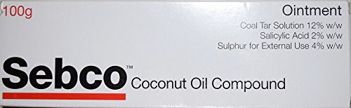 NECALON Sebco Coconut Oil Ointment 100g Treat Dandruff Dry Scaly Skin Disorders