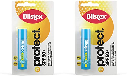 Blistex Ultra Lip Balm with SPF 50 Plus Lip Protection from UVA and UVB Rays, 4.25 g (2 Pack)