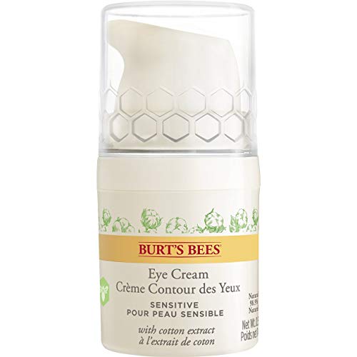 Burt's Bees 98.9% Natural Hydrating Daily Eye Cream Tube, Sensitive Formula, 14.1 g