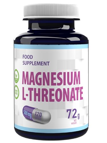Hepatica Magnesium L-Threonate 2000mg per Serving | 120 Vegan Capsules | High Strength Brain, Memory & Heart Health Support | 3rd Party Lab Tested | Non-GMO & Gluten-Free