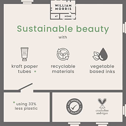 William Morris At Home Golden Lily Dark Aloe & Lime Hand Cream | Enriched with Shea Butter | Cruelty Free & Vegan Friendly | Travel Friendly Size | 50ml
