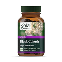 Gaia Herbs Black Cohosh - Menopause Support Supplement to Help Maintain Hormone Balance and Health for Women - with Organic Black Cohosh - 60 Vegan Liquid Phyto-Capsules (30-Day Supply)