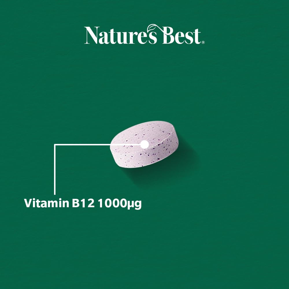 NATURE'S BEST Nature's Best Vitamin B12 (Methylcobalamin) 1,000µg, 180 Tablets