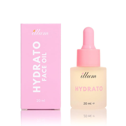 Illum Hydrato Face Oil, 24-Hour Deep Hydration, Facial Oil with Rosehip, Sweet Almond, Grapeseed, Avocado, Squalane, Neroli and Vitamin E, Suitable for All Skin Types