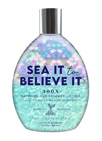 Tan Incorporated Tan Inc Sea It To Believe It 300X Sapphire Hue Shimmer Tanning Lotion 13.5oz