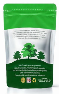 ECO-VITS Nattokinase 6000FU 240 Capsules Narrowing of The Arteries, Healthy Circulation, Helps Blood Flow