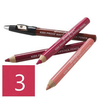 Kiss proof matte lipstick pencil shade 4. Soft long stay lipstick pencil with integrated lid sharpener