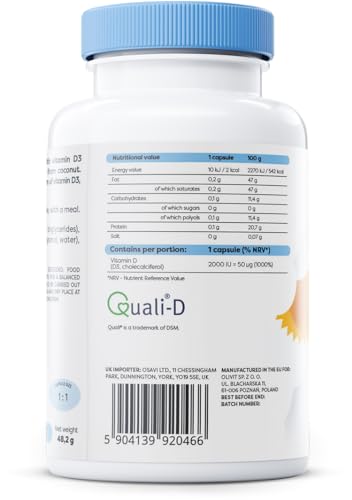 Osavi Vitamin D3, 2000IU - 120 softgels
