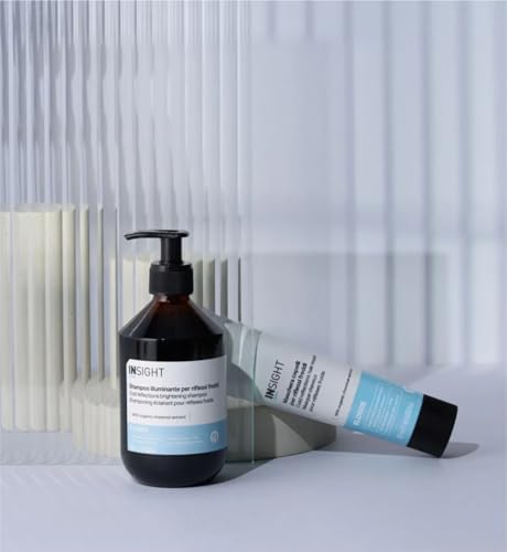 INSIGHT Insight Blonde Brightening Shampoo for Cold Reflections 350 ml | Specific to Maintaining Colour in White, Grey or Blonde Hair | Glass Packaging