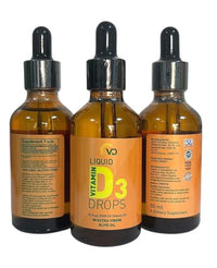 VD Liquid Vitamin D3 Drops Vitamin D 2,500 IU | Optimal Absorption | High Strength Vitamin D3 Liquid for Bone Health and Immune Booster