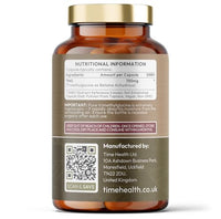 Time Health TMG (Trimethylglycine) - 120 x 750mg Capsules - for Optimal Methylation & Homocysteine Levels - Ultra Pure & High Strength - UK Made to GMP Standards - Pullulan