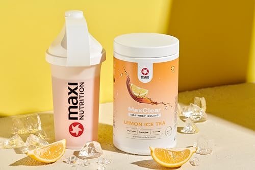 MaxiNutrition, Maxclear, Clear Whey Lemon Ice Tea, 100% Whey Protein Isolate, 420g, with 24g Protein per Serving, Refreshing, Low in Calories, Without Artificial Flavors