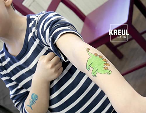 KREUL Kreul 62103 Tattoo Pen Green Line Width 0.5 3 mm Cosmetic Ink Water-based Lasts up to 5 Days Dermatologically Tested Vegan Paraben