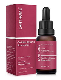THE ISMA Rosehip Oil for Face, Certified Organic Rosehip Oil, use of Scars, Stretch Marks, Fine lines adn Wrinkes, 10ml