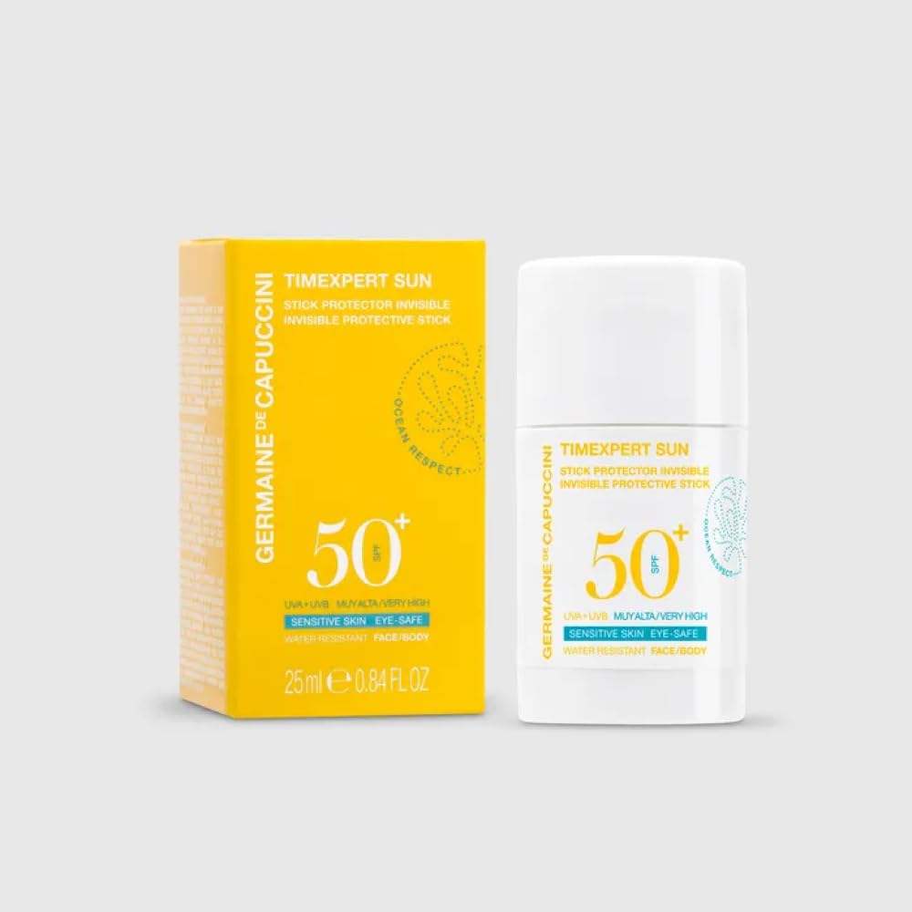 Germaine de Capuccini - Timexpert Sun - Invisible Protector Stick - For Vulnerable areas of the Face and Body - SPF50+