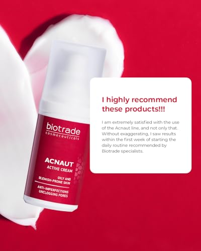 BIOTRADE ACNE OUT Acnaut Active Cream For Oily and Blemish Prone Skin, Clears Breakouts, Prevents from Comedones, Regulates Oiliness