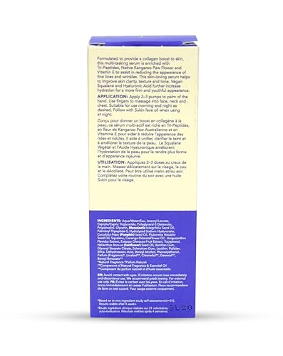 Sukin - Natural Actives Pro Collagen Serum - Natural Face Serum with Tri Peptides - Skin Care, Peptide Serum, Face Care, Hydrating Serum, Face Serums, Sukin Serum - 25ml