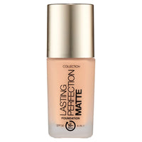 Collection Cosmetics Lasting Perfection Matte Foundation, Full Coverage, 27ml, Toffee