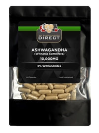 AW Ashwagandha | 60 Ashwagandha High Strength Capsules - 500mg Ashwaganda Extract per Capsule | Aswaganda Supplement | Non-GMO Gluten, Allergen & Filler Free | Manufactured in The UK