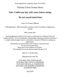 Generic Colon Cleanse Vegan Detox Aid for Gut Health, Digestion Aid, Supports Bowel Function, Constipation Relief and Bloating - 30 Tablets (1 Month Supply)