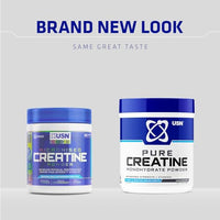 USN Micronised Creatine Powder 230g (67 Servings): 100% Pure Creatine Monohydrate Powder for Performance and Muscle Recovery, Suitable for Vegans - Unflavoured