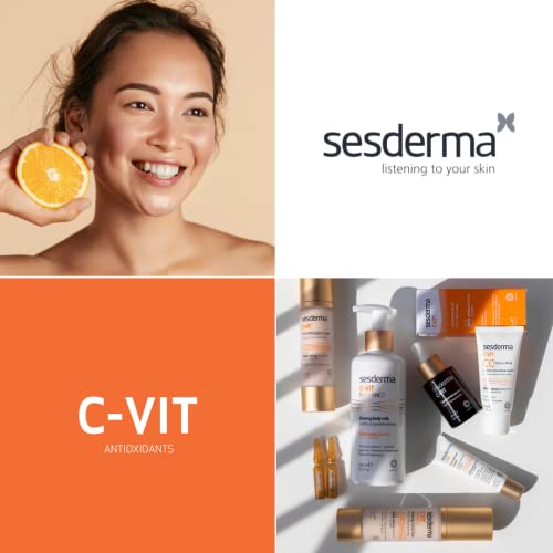 SESDERMA Sesderma | C-Vit Eye Contour Cream | Vitamin C | Eye Contour Cream | Eye Brightening | Reduces Puffiness and Dark Circles | Depuffing Eye Cream | 15 ml