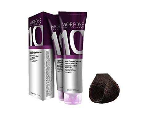 Morfose 10 Professional Hair Colour Cream 100 ml, No. 5.77 Intense Caramel Brown