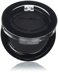 Black Cake eye liner. A wet and dry use pressed powder cake eye liner.