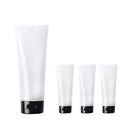 Aspire 4 Pack 3.4 OZ/100 ML Empty Squeeze Tubes Cosmetic Containers with Flip-top Cap-Black