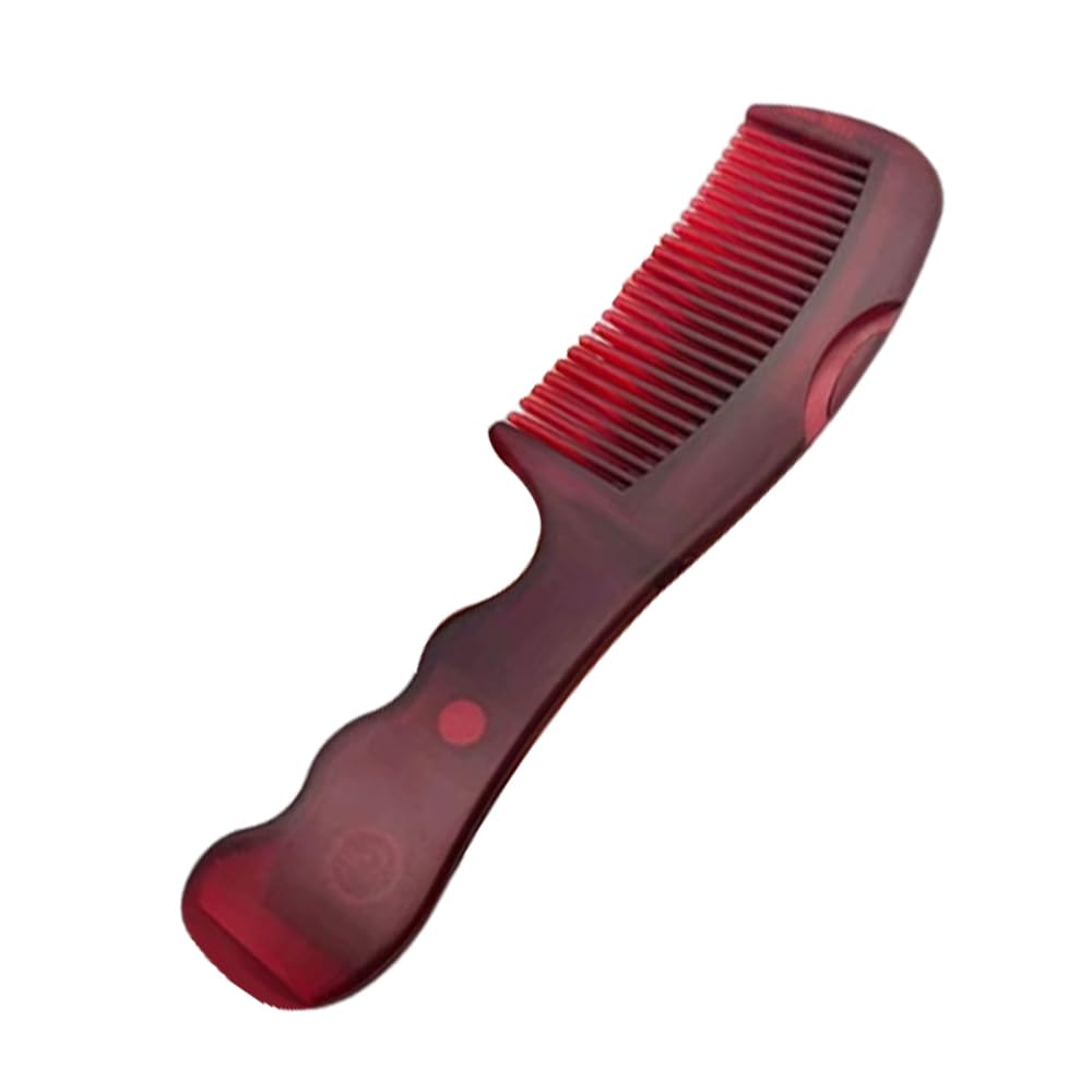 AKSIQIOL Dandruff & Scalp Detox Comb, Dandruff Comb，Energy Massage Comb for Scalp Itching, Oil, & Dirt Removal, Hollow Tooth Design for Men & Women (Reddish Brown)
