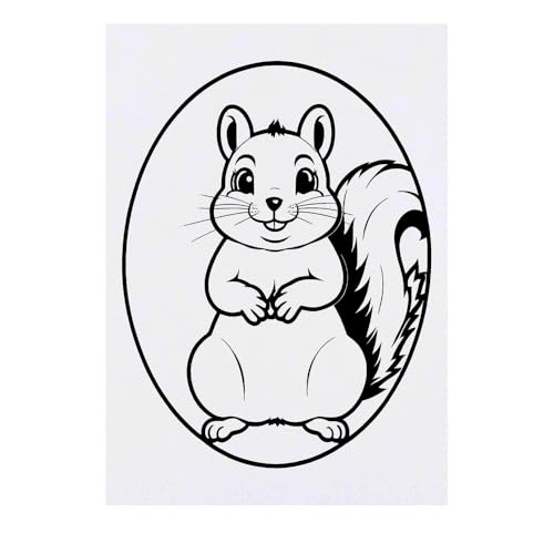 Azeeda 'Jolly Squirrel' Temporary Tattoo - Water Resistant, Skin-Safe, Non-Toxic Transfer (TO00078279)