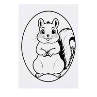 Azeeda 'Jolly Squirrel' Temporary Tattoo - Water Resistant, Skin-Safe, Non-Toxic Transfer (TO00078279)