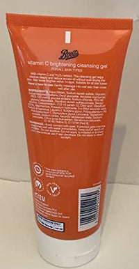 Boots Vitamin C Brightening Cleansing Gel for all skin types- 200ml Vegan