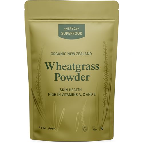 Everyday Superfood Organic New Zealand Wheatgrass Powder, High Vitamins, Perfect in Juice and Smoothies (50g)