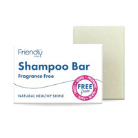 Friendly Soap - Fragrance-Free Hypoallergenic Shampoo Bar (95g), Gentle Hair Care, Sensitive, Nourishing, Plant-Based, Cruelty-Free, Made By Hand, No SLS or Parabens, Sustainable
