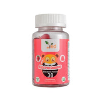 VED Iron Gummies Kids,15 Day Supply, Natural Strawberry Flavour, 30 Chewable Vegan Gummies, Vegetarian Friendly, Energy & Immune System, Kids Iron Gummies, GMO & Gluten Free.