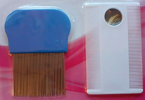 Lice Comb Metal Plastic Nit Hair Comb Set Magnifier Remove Head Lice And Eggs Effectively