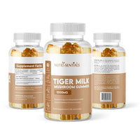 Tiger Milk Mushroom Gummies – High-Strength Dietary Supplement for Immune Support and General Wellness, 1000mg, 60 Count