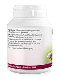 High Strength Collagen 400mg 90 Capsules, 3 Months Supply, Premium Hydrolysed Porcine Powder, Wrinkles, Hair, Skin, Nails & Joints, Magnesium Stearate Free & No Nasty Additives, Made in Wales